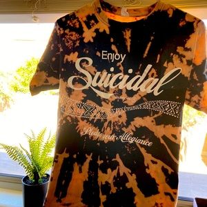 Bleach tie dyed Suicidal Tendencies shirt